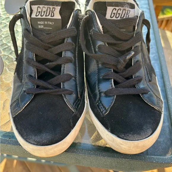Super-Star Low Top Sneaker Golden Goose Black Sz 38 - Picture 7 of 7